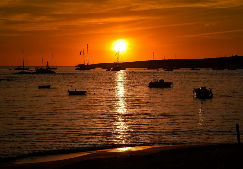 beach sunset on Formentera Ibiza