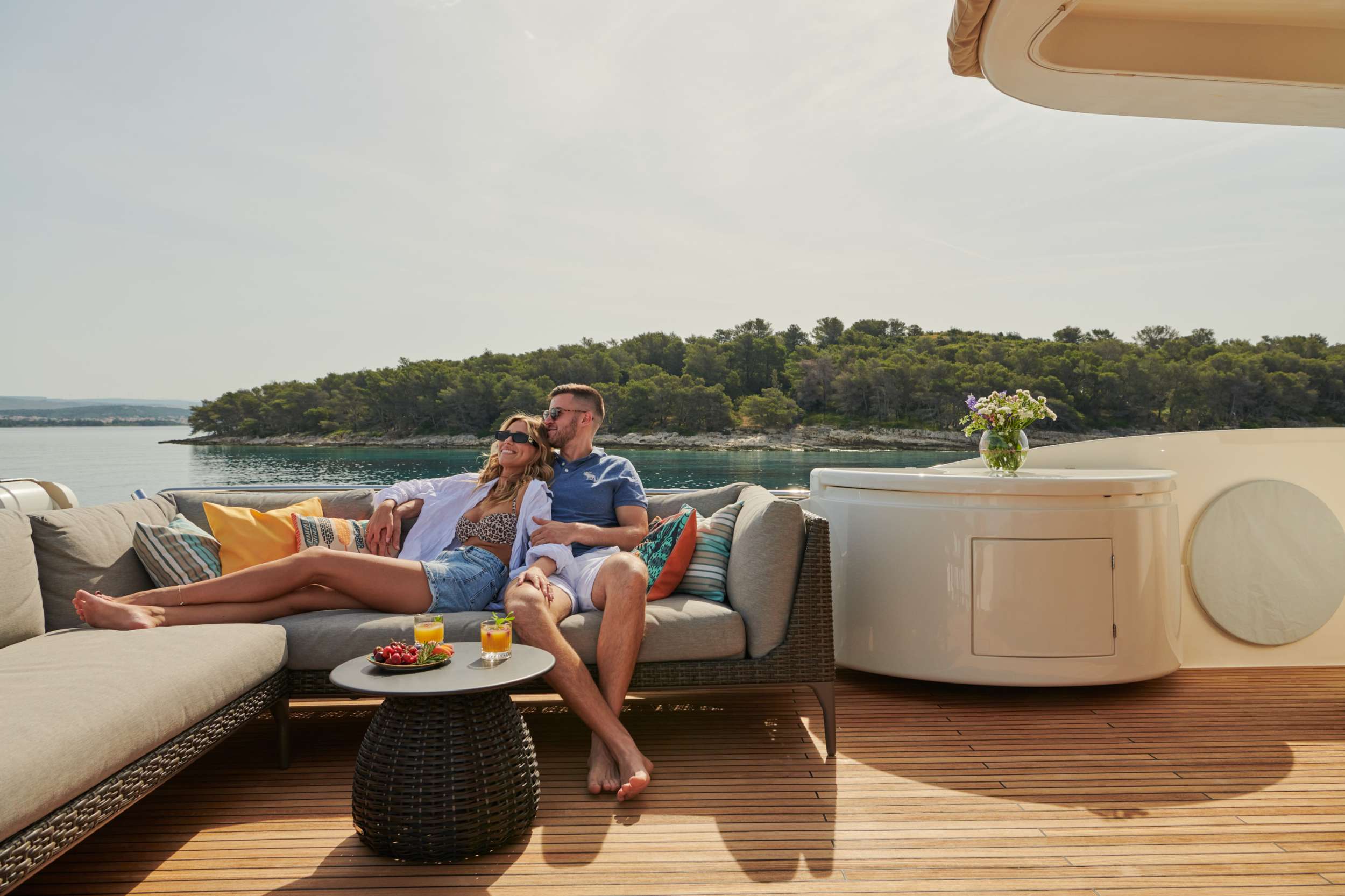 family holiday on a yacht in Sibernik, Croatia