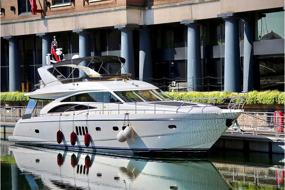 Princess 67 Motor Yacht on the River Thames, London